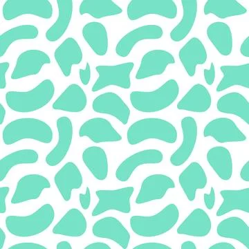 Abstract turquoise Pebble-Like Seamless Pattern Stock Illustration