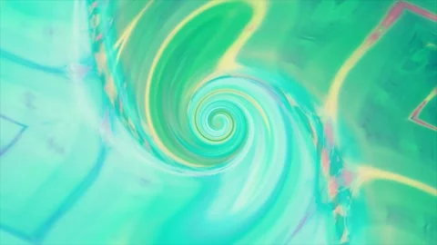 An abstract turquoise swirl appears Video stock 320137096