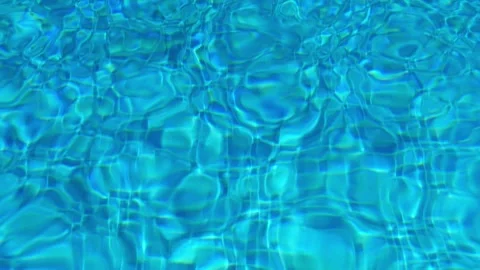 Abstract turquoise water texture with shimmering glare and circles Stock Footage 340644706
