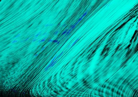 Abstract Turquoise Wave Texture Background With Flowing Lines, Dynamic Moti.. Illustrazione stock