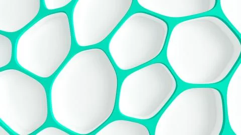Abstract turquoise white background. 3d illustration, 3d rendering. Stock Illustration
