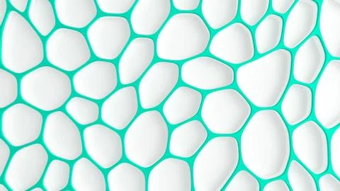 Abstract turquoise white background. 3d illustration, 3d rendering. Stock Illustration