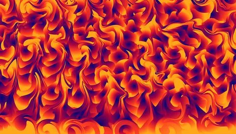 Abstract twirl blend cure fire element. colorful beautiful background design - i Illustrazione stock