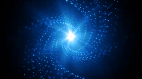 Abstract Twirl Particles Stock Footage 91055953