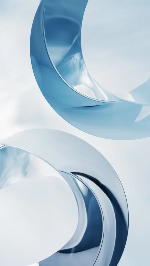Abstract twist curve geometry, 3d rendering. Stock Footage 246630172