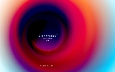 Abstract twisted background with liquid gradient Stock Illustration