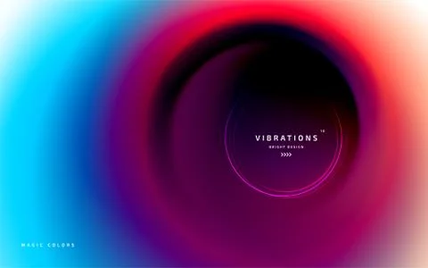 Abstract twisted background with liquid gradient Stock Illustration