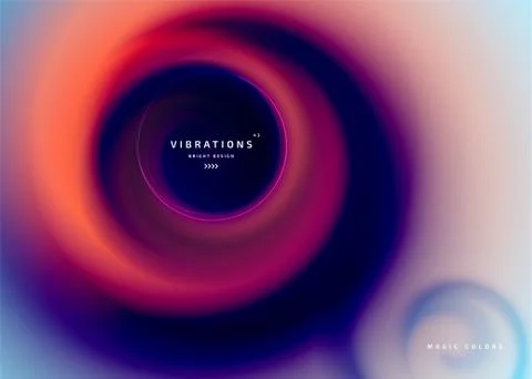 Abstract twisted background with liquid gradient Stock Illustration