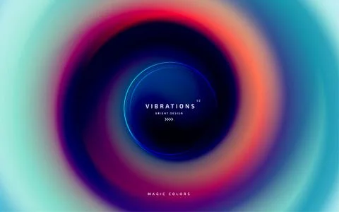 Abstract twisted background with liquid gradient Stock Illustration