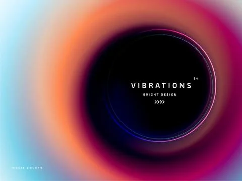 Abstract twisted background with liquid gradient Stock Illustration