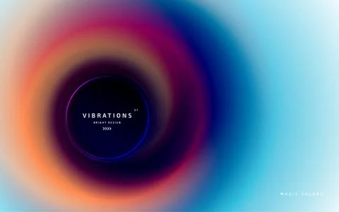 Abstract twisted background with liquid gradient Stock Illustration