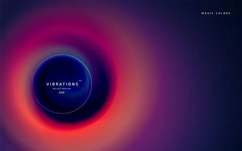 Abstract twisted background with liquid gradient Stock Illustration