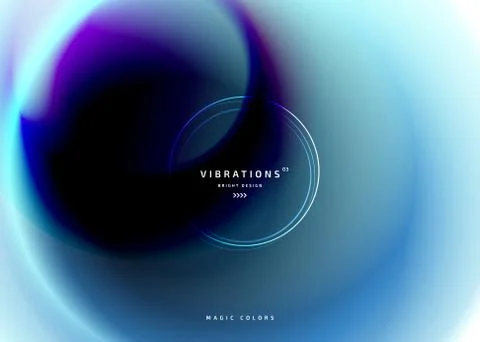 Abstract twisted background with liquid gradient Stock Illustration