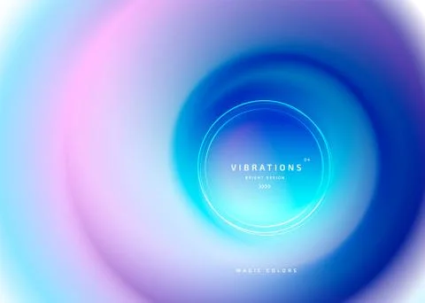 Abstract twisted background with liquid gradient Stock Illustration