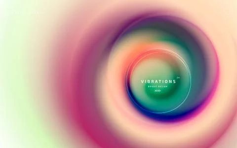 Abstract twisted background with liquid gradient Stock Illustration