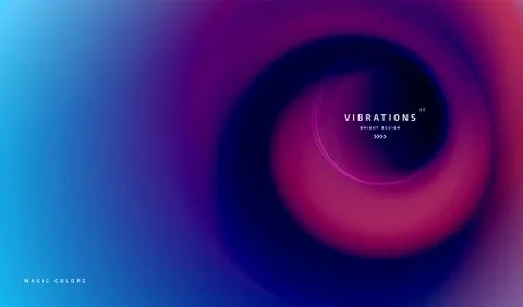 Abstract twisted background with liquid gradient Stock Illustration