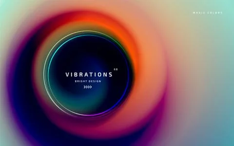 Abstract twisted background with liquid gradient Stock Illustration