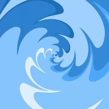 Abstract twisted background or texture in blue Stock Illustration