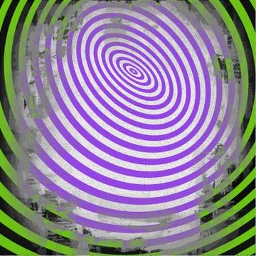 Abstract twisted black and white shape. Optical illusion of distorted surface イラスト素材