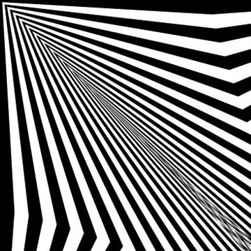 Abstract twisted black and white background. Optical illusion of distorted su イラスト素材