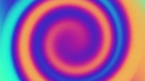 Abstract Twisted Circle Moving Smooth Gradient Animation Background Stock Footage 203889073