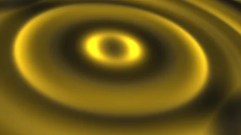 Abstract Twisted Circle Moving Smooth gold Animation Background Stock Footage 261943551