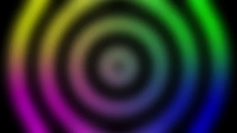 Abstract Twisted Circle Moving Smooth black and white Animation Background Stock Footage 261943554
