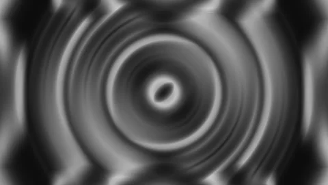Abstract Twisted Circle Moving Smooth black and white Animation Background Stock Footage 261943654