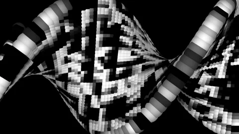 Abstract Twisted Geometric Black and White Optical Illusion Seamless Loop Stock Footage 335567630