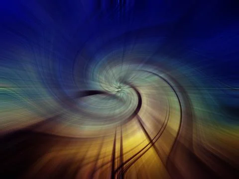 Abstract twisted light fibers effect with fractal burst background Stock Illustration