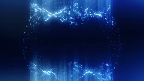 Abstract twisted particles Stock-Footage 90102355