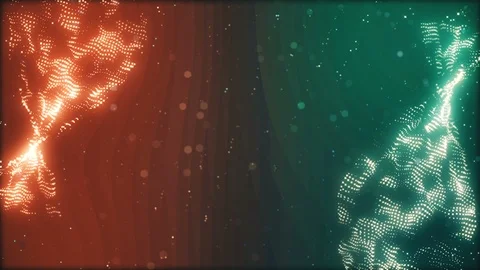 Abstract twisted particles Stock Footage 90102422