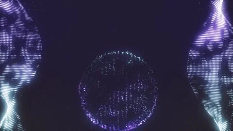 Abstract twisted particles Illustration