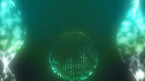 Abstract twisted particles Illustration