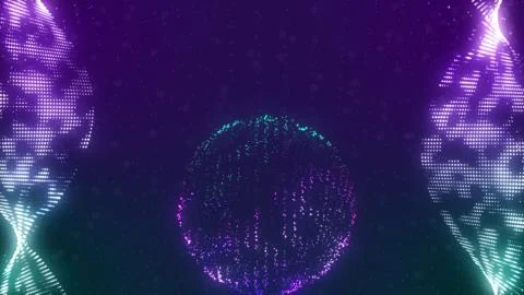 Abstract twisted particles Illustration