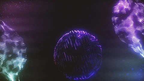 Abstract twisted particles Illustration