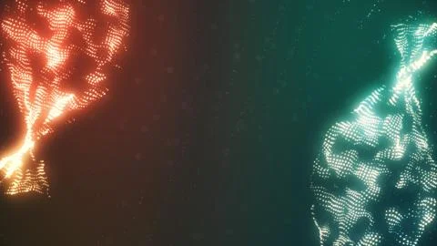 Abstract twisted particles Illustration