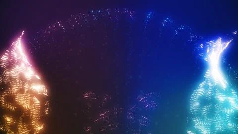 Abstract twisted particles Illustration