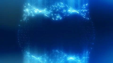 Abstract twisted particles Illustration