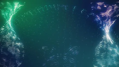 Abstract twisted particles Illustration