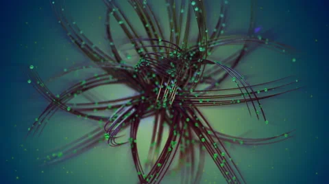 Abstract twisted spiderweb Stock Footage 49734603