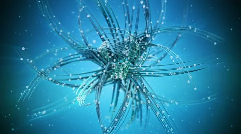 Abstract twisted spiderweb Stock Footage 49734613