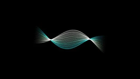 Abstract Twisted Wave Background. 3D rendering Stock Illustration