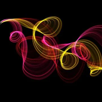 Abstract twisted waves Stock Illustration