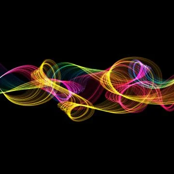 Abstract twisted waves Stock Illustration