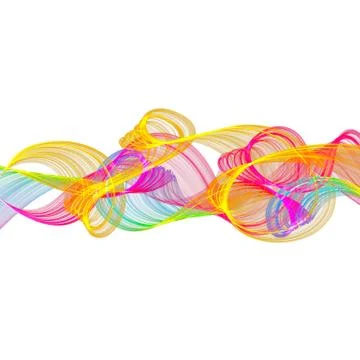 Abstract twisted waves Stock Illustration
