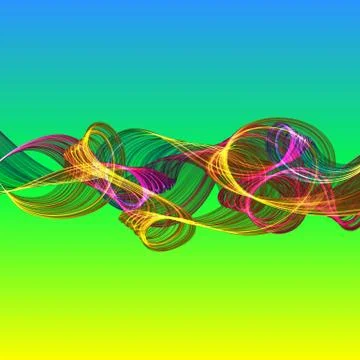 Abstract twisted waves Stock Illustration