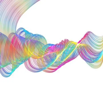 Abstract twisted waves Stock Illustration