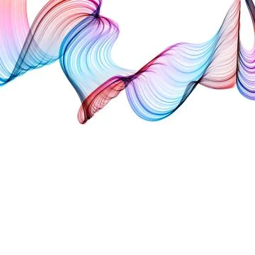 Abstract twisted waves Stock Illustration