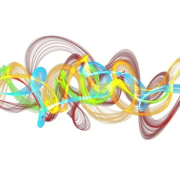 Abstract twisted waves Stock Illustration
